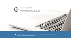 Desktop Screenshot of eurogate.es